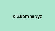 K13.komne.xyz Coupon Codes