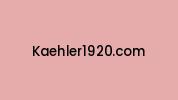 Kaehler1920.com Coupon Codes