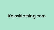 Kaiosklothing.com Coupon Codes
