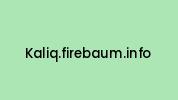 Kaliq.firebaum.info Coupon Codes