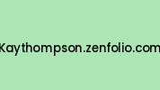 Kaythompson.zenfolio.com Coupon Codes