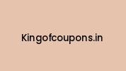 Kingofcoupons.in Coupon Codes