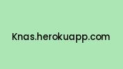 Knas.herokuapp.com Coupon Codes