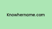 Knowhername.com Coupon Codes