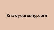Knowyoursong.com Coupon Codes