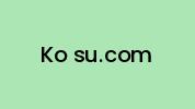 Ko-su.com Coupon Codes