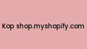 Kop-shop.myshopify.com Coupon Codes