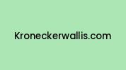 Kroneckerwallis.com Coupon Codes