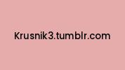 Krusnik3.tumblr.com Coupon Codes