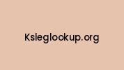 Ksleglookup.org Coupon Codes