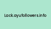 Lack.ayufollowers.info Coupon Codes