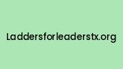 Laddersforleaderstx.org Coupon Codes