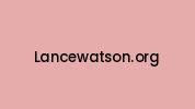 Lancewatson.org Coupon Codes
