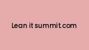 Lean-it-summit.com Coupon Codes