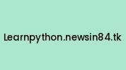 Learnpython.newsin84.tk Coupon Codes