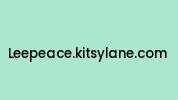 Leepeace.kitsylane.com Coupon Codes