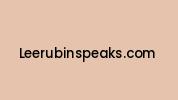Leerubinspeaks.com Coupon Codes