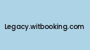 Legacy.witbooking.com Coupon Codes