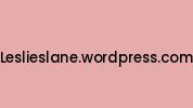 Leslieslane.wordpress.com Coupon Codes