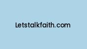 Letstalkfaith.com Coupon Codes