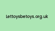 Lettoysbetoys.org.uk Coupon Codes