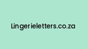 Lingerieletters.co.za Coupon Codes