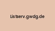 Listserv.gwdg.de Coupon Codes