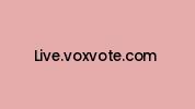Live.voxvote.com Coupon Codes