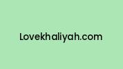 Lovekhaliyah.com Coupon Codes