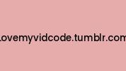 Lovemyvidcode.tumblr.com Coupon Codes