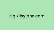 Ltiq.kitsylane.com Coupon Codes