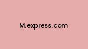 M.express.com Coupon Codes