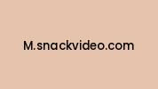 M.snackvideo.com Coupon Codes