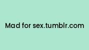 Mad-for-sex.tumblr.com Coupon Codes