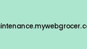 Maintenance.mywebgrocer.com Coupon Codes