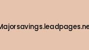Majorsavings.leadpages.net Coupon Codes