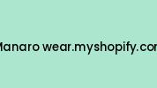 Manaro-wear.myshopify.com Coupon Codes