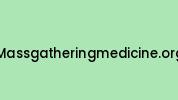 Massgatheringmedicine.org Coupon Codes