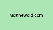 Matthewaid.com Coupon Codes