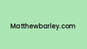 Matthewbarley.com Coupon Codes