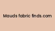 Mauds-fabric-finds.com Coupon Codes
