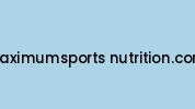 Maximumsports-nutrition.com Coupon Codes