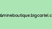 Meandmineboutique.bigcartel.com Coupon Codes