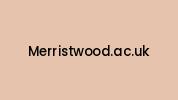 Merristwood.ac.uk Coupon Codes