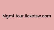 Mgmt-tour.ticketsw.com Coupon Codes