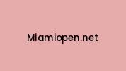 Miamiopen.net Coupon Codes