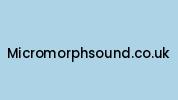 Micromorphsound.co.uk Coupon Codes