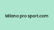 Milano-pro-sport.com Coupon Codes