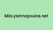 Milo.yiannopoulos.net Coupon Codes