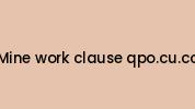 Mine-work-clause-qpo.cu.cc Coupon Codes